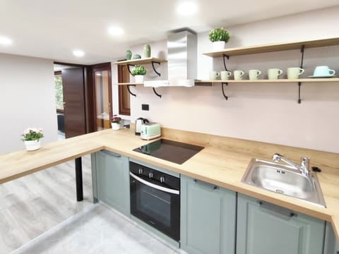 Comfort Apartment, City View | Private kitchen | Coffee/tea maker, electric kettle