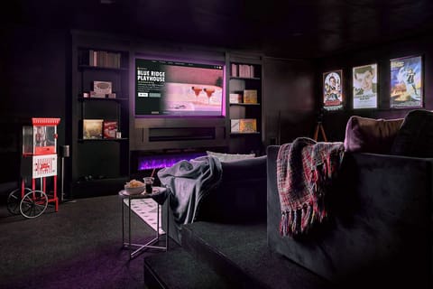 Enjoy your own movie theatre with seating for 10 and surround sound.