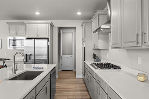 Fully stocked kitchen