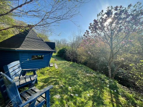 BBQ hut in the Pencwm Escapes gardens; available to rent