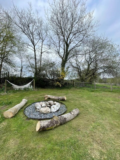 The Longhouse private garden, hammock and, fire pit