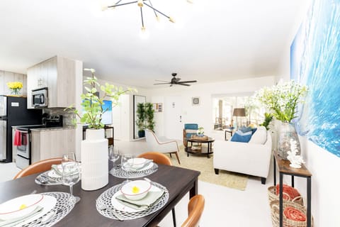 Enjoy elegant dining in a modern Las Olas Isles vacation rental retreat