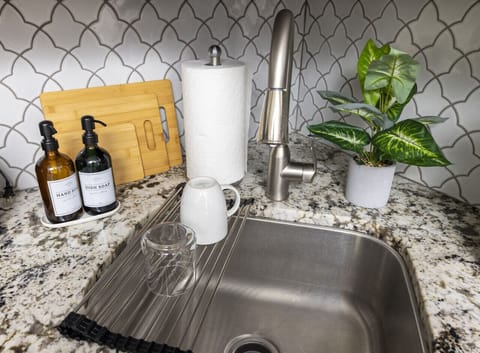 Convenient sink - perfect for easy cleanup and organization!