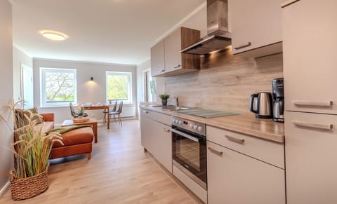 Basic Apartment, Courtyard View | Private kitchen | Full-size fridge, microwave, oven, stovetop