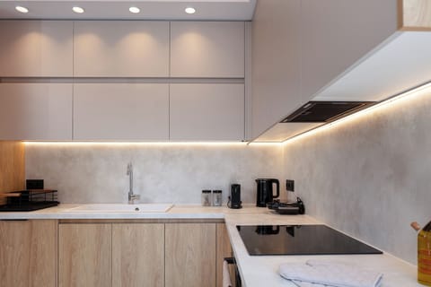 Spacious modern kitchen ideal for preparing meal