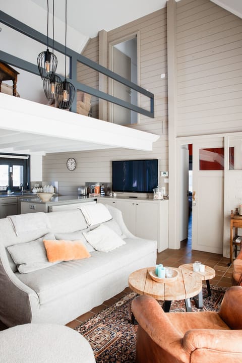 Lounge seating area and living room