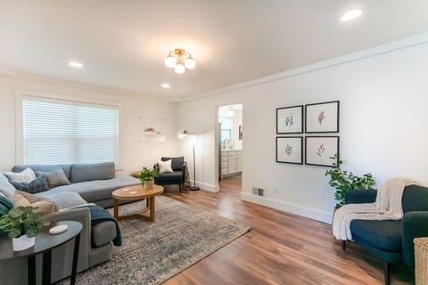 Main living room area in main house on the main level.