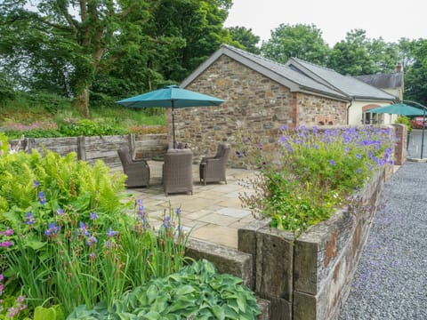 Large enclosed patio area