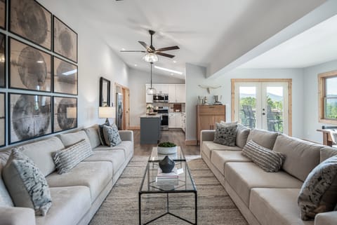 Deep comfy sofas-perfect for movie nights