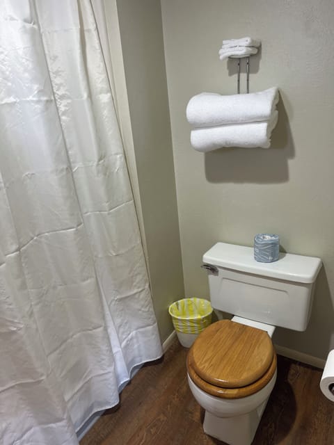 Standard Room, 2 Queen Beds, Mountain View | Bathroom | Towels, soap, shampoo, toilet paper