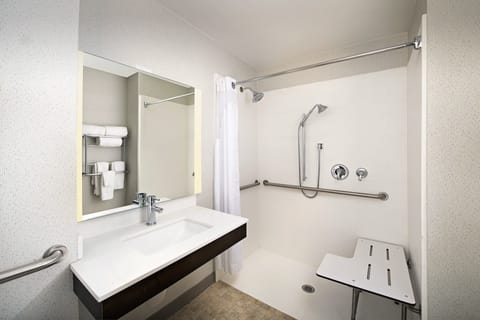 Standard Room, 1 King Bed, Accessible (Roll-In Shower) | In-room safe, desk, laptop workspace, blackout drapes
