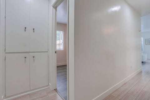 Storage at the end of the hall