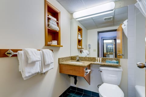 Executive Suite, 1 Bedroom | Bathroom | Bathtub, free toiletries, hair dryer, towels