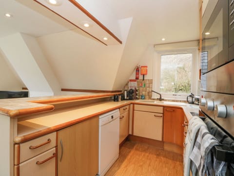 Fridge, dishwasher, electric kettle, toaster