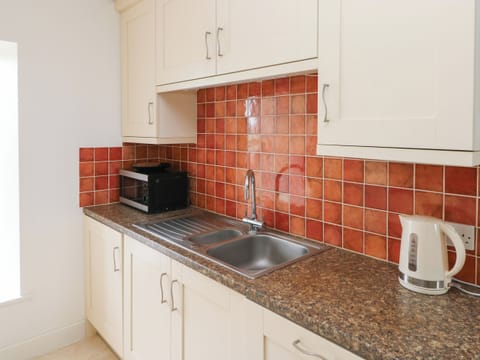 Fridge, dishwasher, electric kettle, toaster