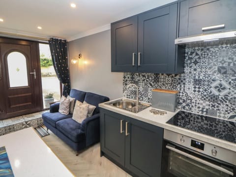 Fridge, electric kettle, toaster, cookware/dishes/utensils