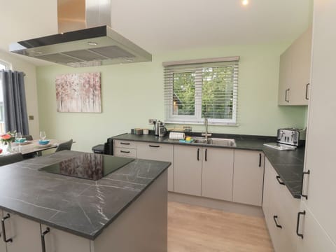 Fridge, dishwasher, electric kettle, toaster