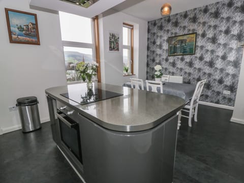 Fridge, dishwasher, electric kettle, toaster