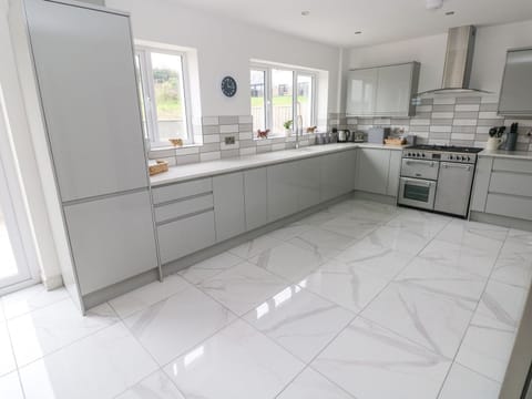 Fridge, dishwasher, electric kettle, toaster