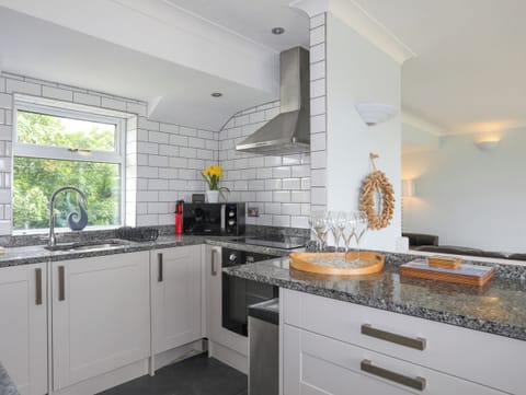 Fridge, dishwasher, electric kettle, toaster