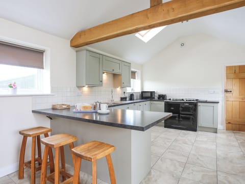 Fridge, dishwasher, electric kettle, toaster