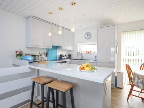 Fridge, dishwasher, electric kettle, toaster