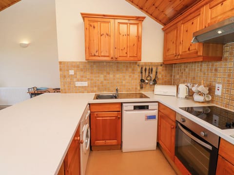 Fridge, dishwasher, cookware/dishes/utensils