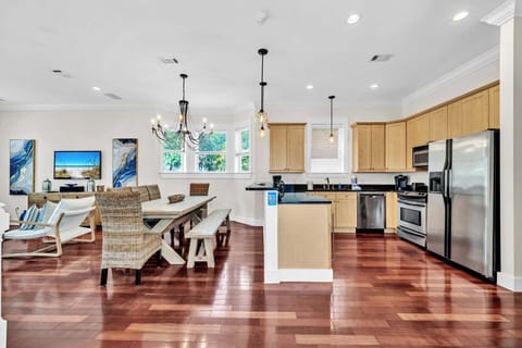 Dining and kitchen area