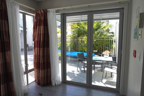 Deluxe Apartment, 1 Bedroom, Pool View | Terrace/patio