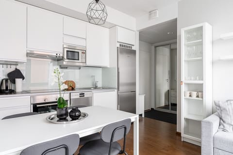 Apartment kitchen and dining area