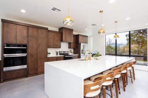 Oversized gourmet kitchen is a chef's dream
