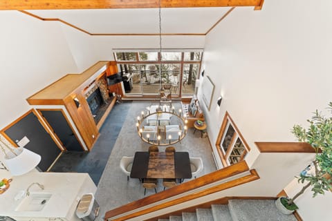 Overhead view of the main floor.