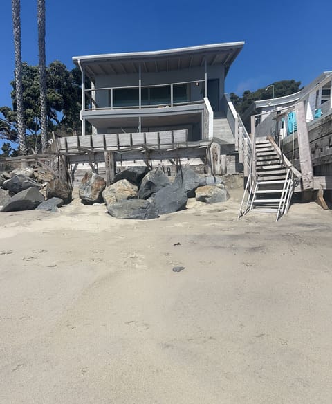 Front view of the house (Upstairs deck only)