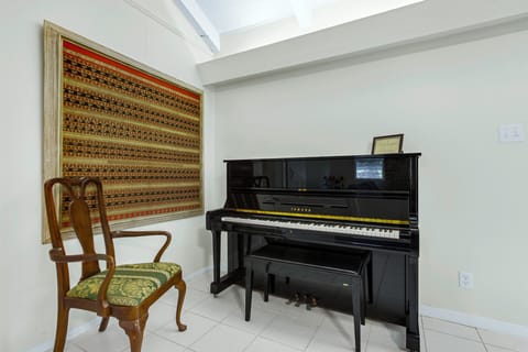 Piano off of the living room