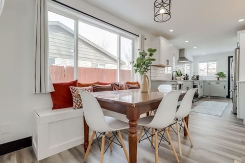 Dining area with open floor plan and plenty of natural light