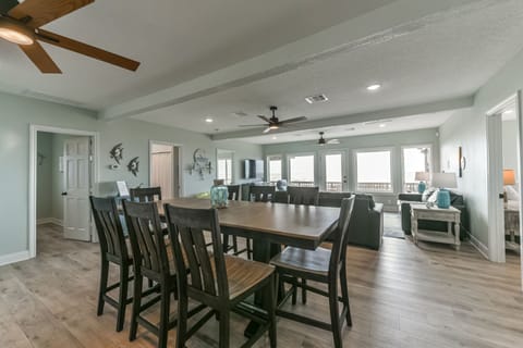 Great dining room table to have a full family dinner (Upstairs)
