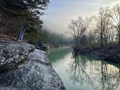 The popular War Eagle hike at the Withrow Springs State Park 5 minutes away.
