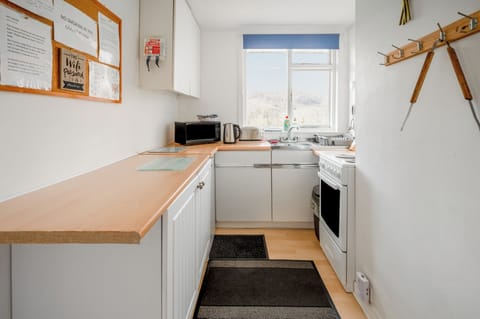 Chalet | Private kitchen | Fridge, microwave, oven, stovetop