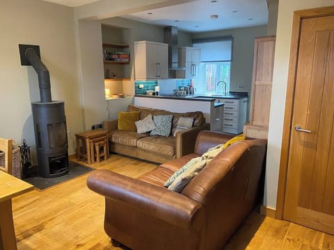 Open plan lounge and kitchen area