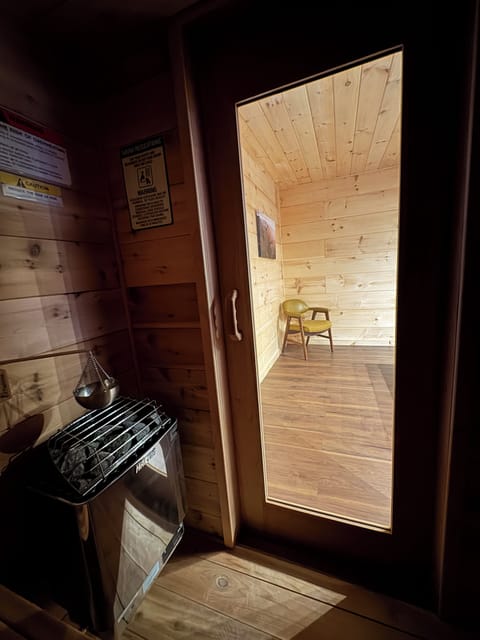 Private indoor sauna 
