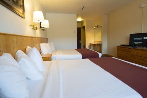 Room, 2 Queen Beds, Non Smoking | Desk, iron/ironing board, free WiFi, bed sheets