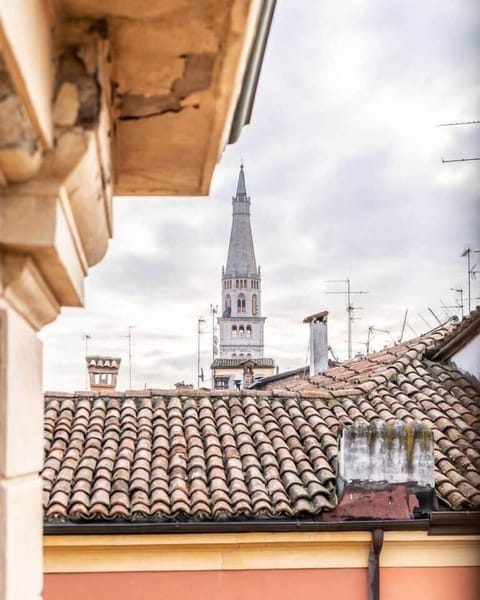 Anche dalla finestra del soggiorno potrete ammirare la torre della ghirlandina.