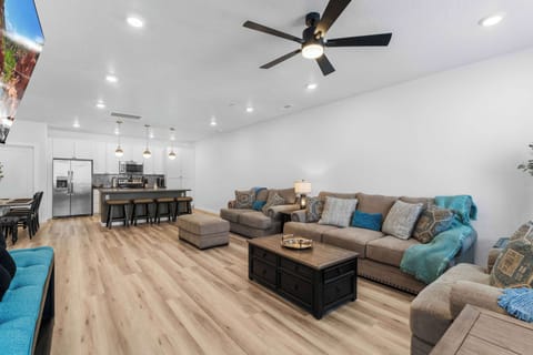 Unwind in the main-floor living room & stream your favorites on the smart TV