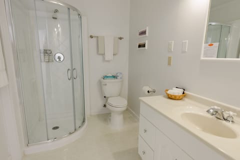 Standard Room, 1 Queen Bed | Bathroom | Free toiletries, hair dryer, bathrobes, towels