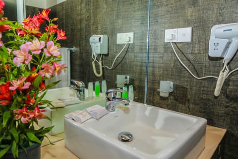 Deluxe Room | Bathroom | Shower, rainfall showerhead, free toiletries, towels