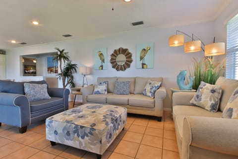 #23 -  2 Bedroom 2 Bath, Bayfront (No elevator, stairs only) | Living area | Flat-screen TV