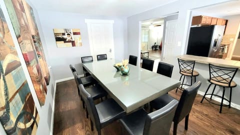 Sleek Modern Dining Table Seats 10