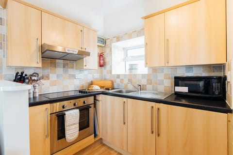 The Hayloft kitchen at Trevalgan Farm Holidays