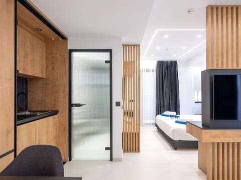 Apeliotes | Private kitchenette | Stovetop, electric kettle, toaster