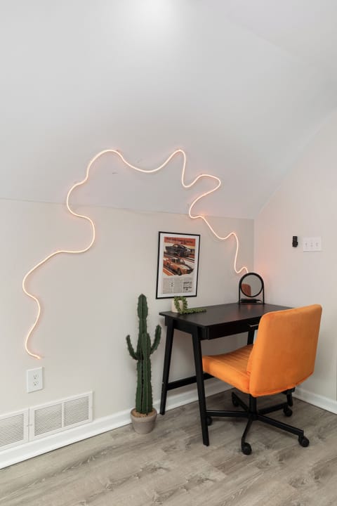 Dedicated workspace in the masters bedroom